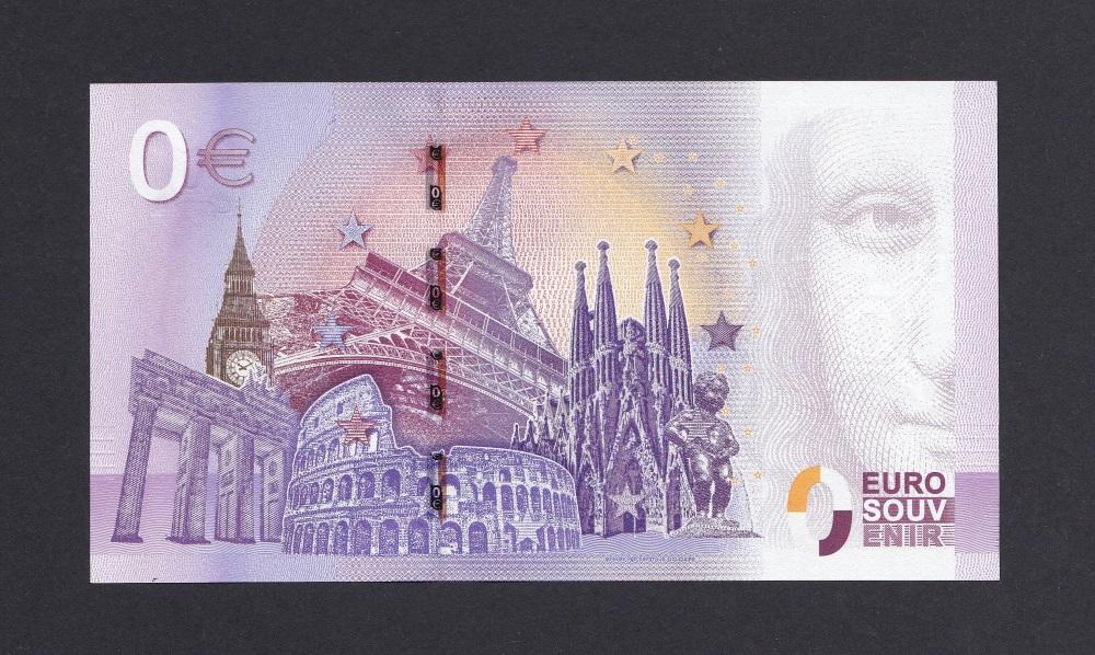 0 евро UNC Вольер в Кинцхайм Сувенирная банкнота