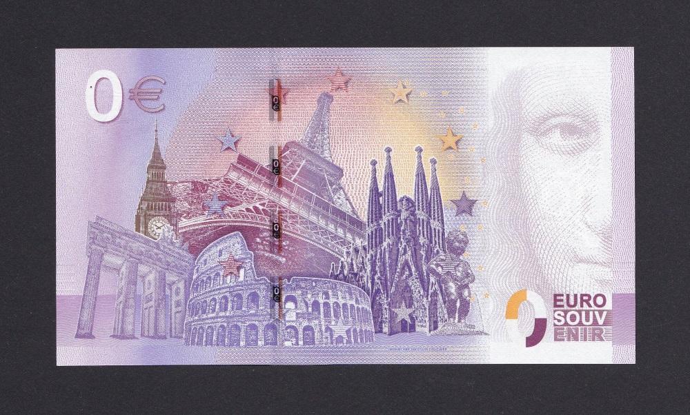 0 евро UNC Арроманш 360 2016г Сувенирная банкнота