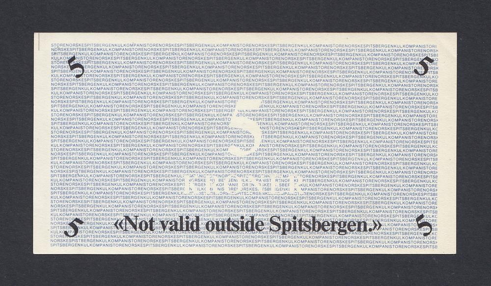 Шпицберген &quot;Store Norske&quot; 1978г 5 крон UNC- 049