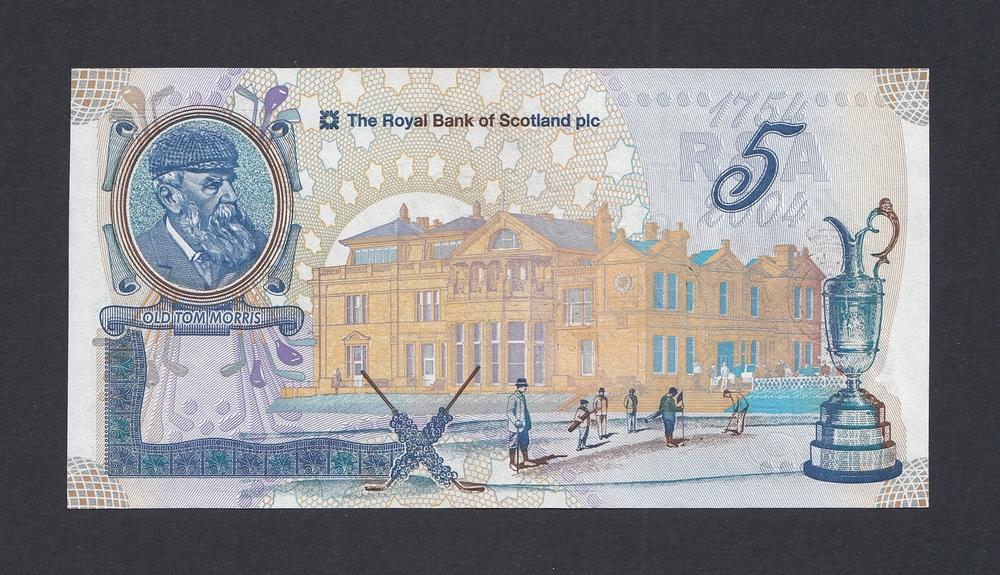 Шотландия Великобритания 2004г 5 фунтов UNC (p.363) 014
