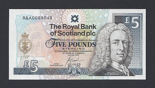 Шотландия Великобритания 2004г 5 фунтов UNC (p.363) 049