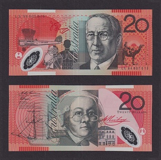 Австралия 2017г 10 долларов (p.53a) UNC полимерная 7013