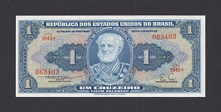 Бразилия 1954-1958г 1 крузейро UNC (p.150b) 403