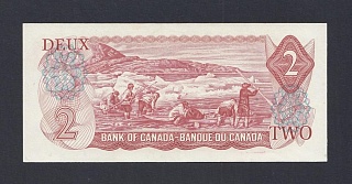 Канада 1974г 2 доллара Lawson-Bouey XF-aUNC (p.86a) 750
