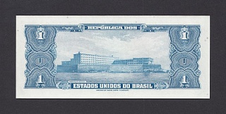 Бразилия 1954-1958г 1 крузейро UNC (p.150a) 201