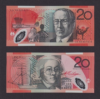 Австралия 2017г 10 долларов (p.53a) UNC полимерная 7012