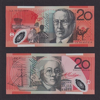 Австралия 2017г 10 долларов (p.53a) UNC полимерная 7014