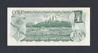 Канада 1973г 1 доллар Crow-Bouey UNC (p.85а) 724