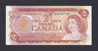 Канада 1974г 2 доллара Lawson-Bouey XF-aUNC (p.86a) 147